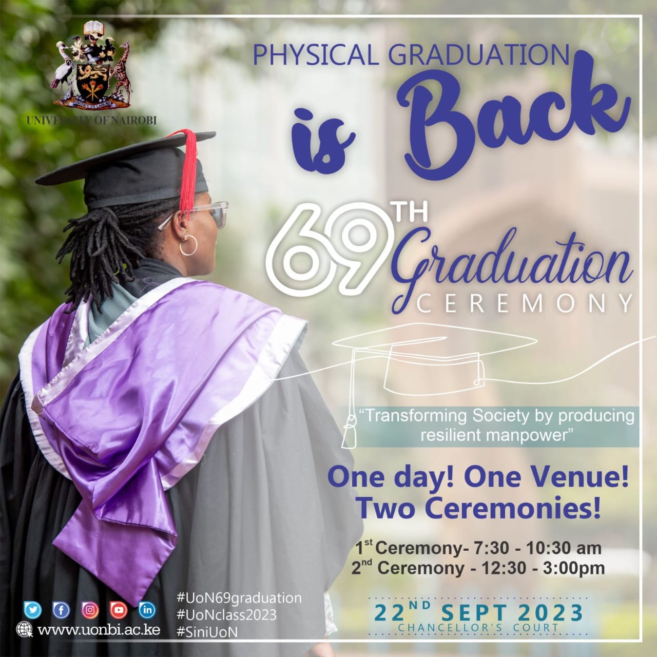Uon 69th physical Graduation 2023