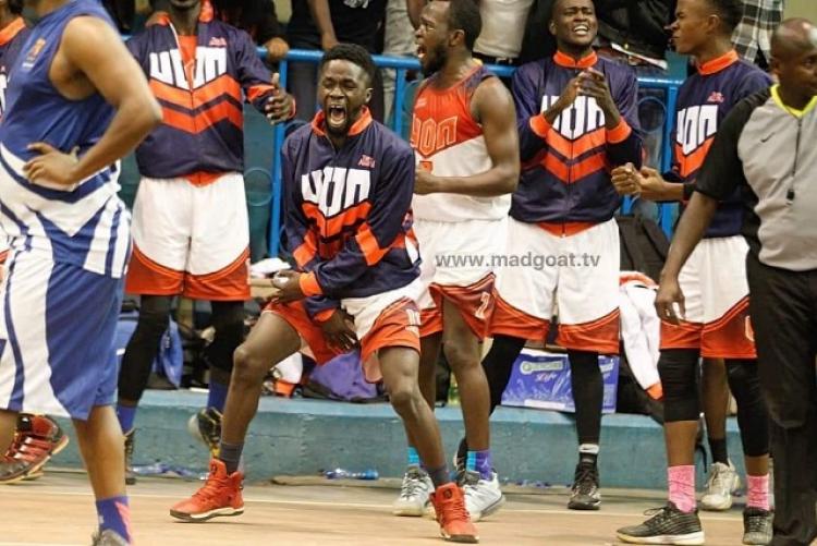 UON BASKETBALL WOMEN DYNAMITES IN ACTION DURING THE MADGOAT COMPETITION AT NYAYO NATIONAL STADIUM BASKETBALL PITCH