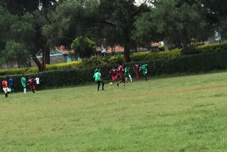 UoN Mombasa Campus Football Team Vs UoN School of Business Football Team in Action at SoB Ground 