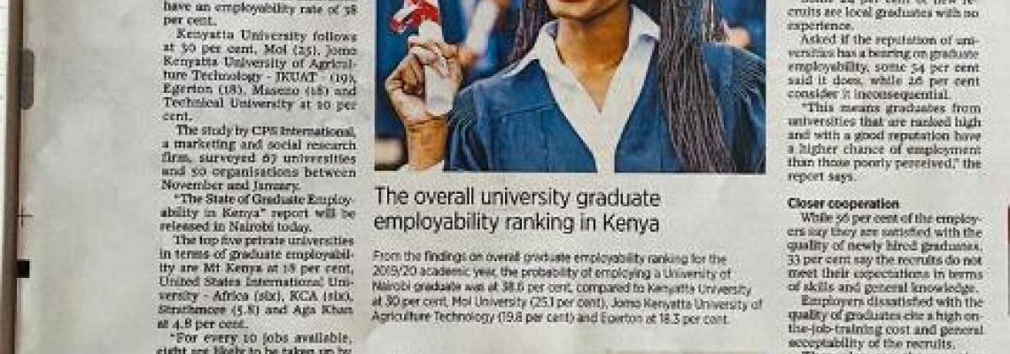 UON Graduates mos preferred by employers