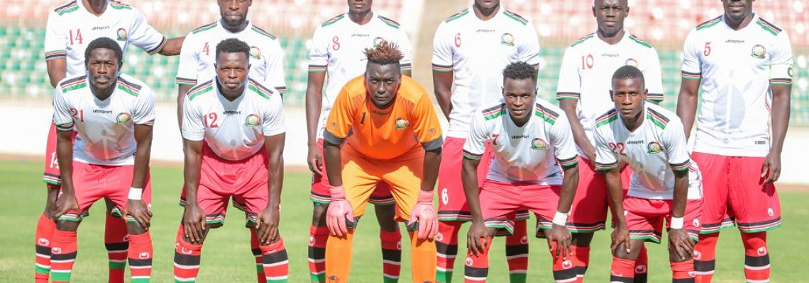 Harambee stars starting line up against Zambia
