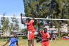 The captain goes for the net