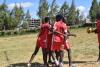 Volleyball men team pose for a photo