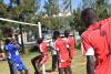 Volleyball men team pose for a photo