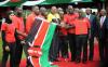 President uhuru kenyatta with Team Kenya