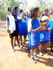 FoB Soccer men and women / Volleyball men and women Match during the opening ceremony of Interbanks sports Competions at Kenya School of Monitoring Studies ( KSMS)